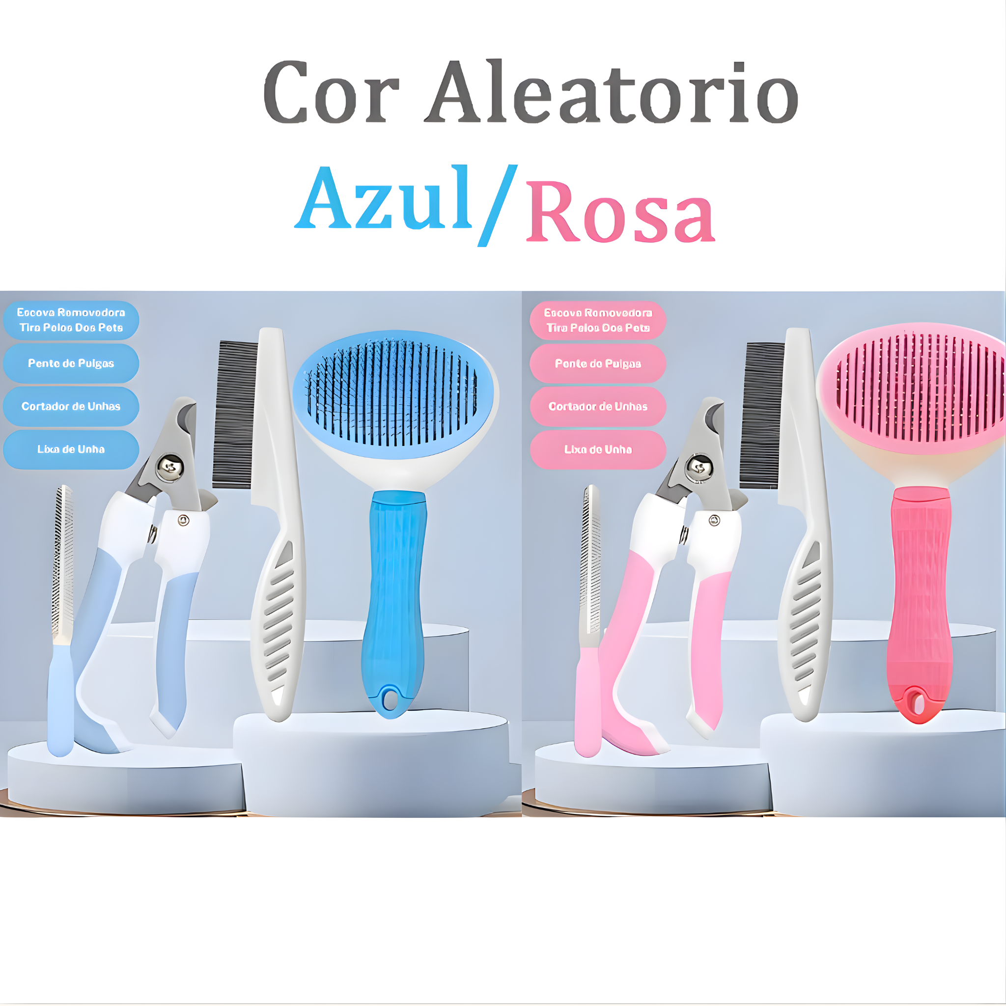 Kit Higiene Pet 4 em 1 | Pelos, Unhas e Cuidados Completos